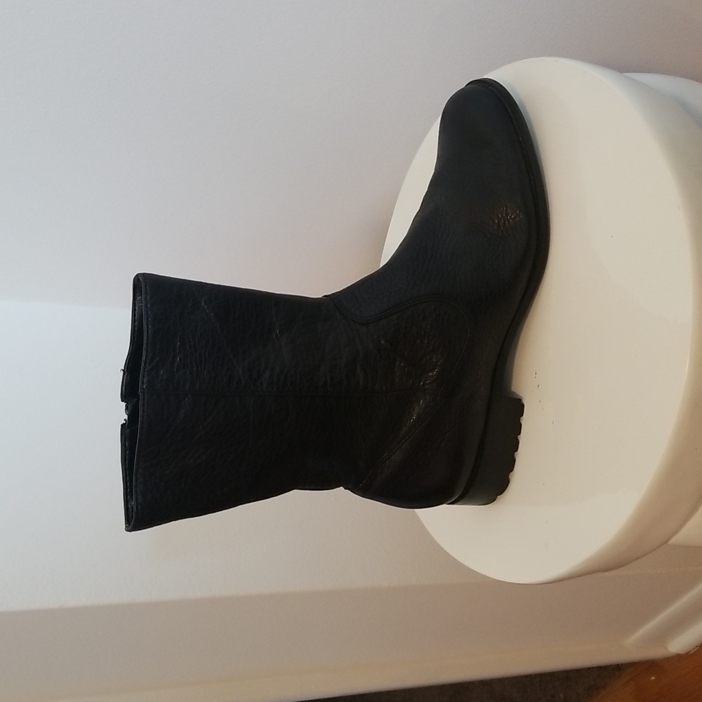 Calvin Klein Boots Calf length Black Leather women 7.5  Terra